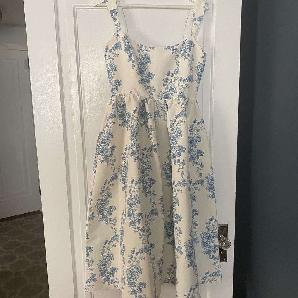 Sachin & Babi Blaine Chinoiserie Midi Dress